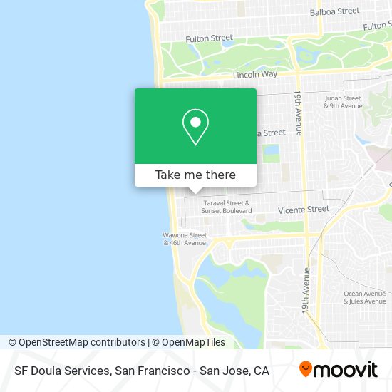 Mapa de SF Doula Services