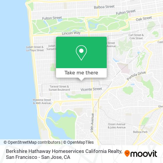 Berkshire Hathaway Homeservices California Realty map