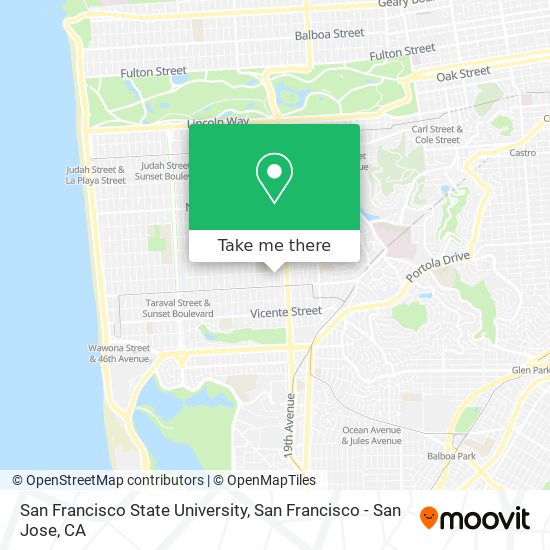 Mapa de San Francisco State University