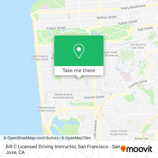Mapa de Bill C Licensed Driving Instructor