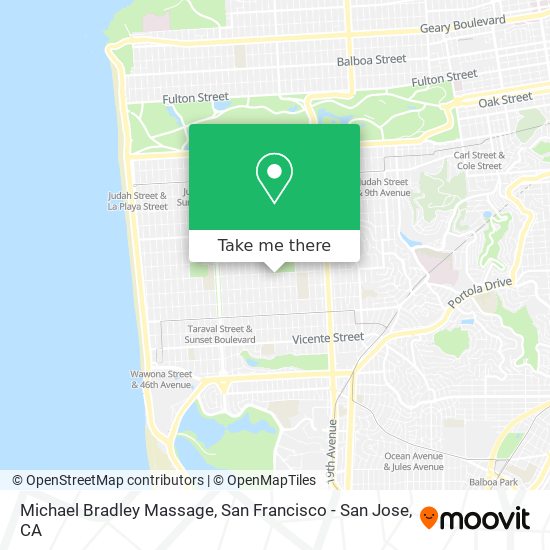 Michael Bradley Massage map