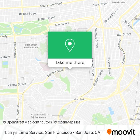 Mapa de Larry's Limo Service