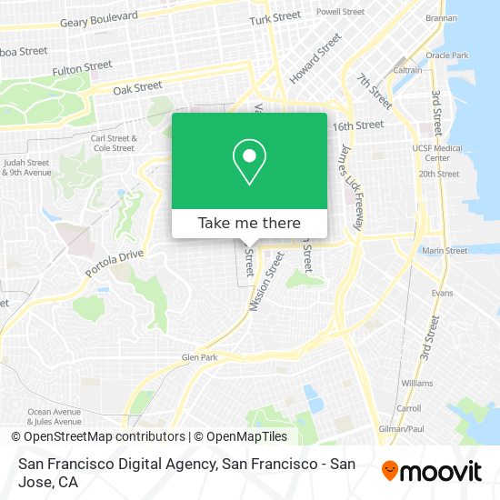 San Francisco Digital Agency map