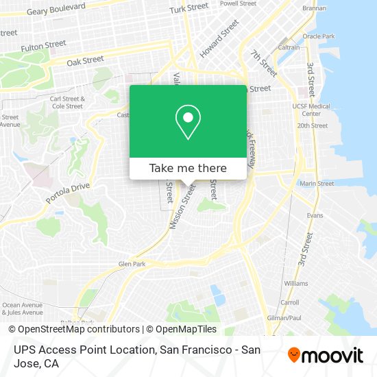 Mapa de UPS Access Point Location