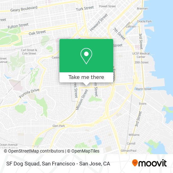 SF Dog Squad map