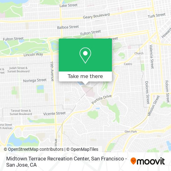 Midtown Terrace Recreation Center map
