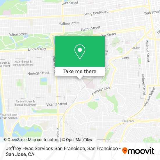 Jeffrey Hvac Services San Francisco map