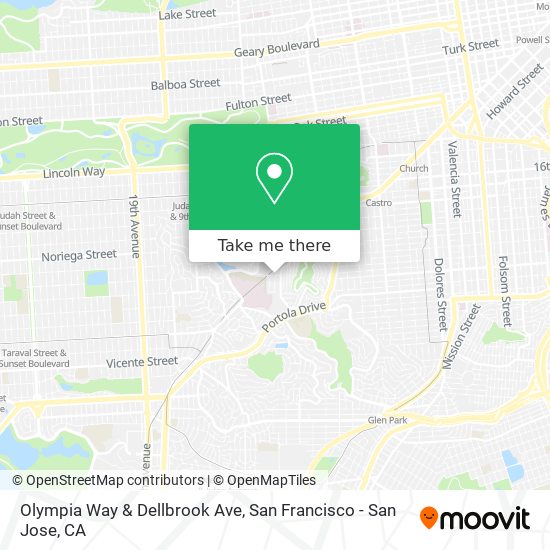 Olympia Way & Dellbrook Ave map