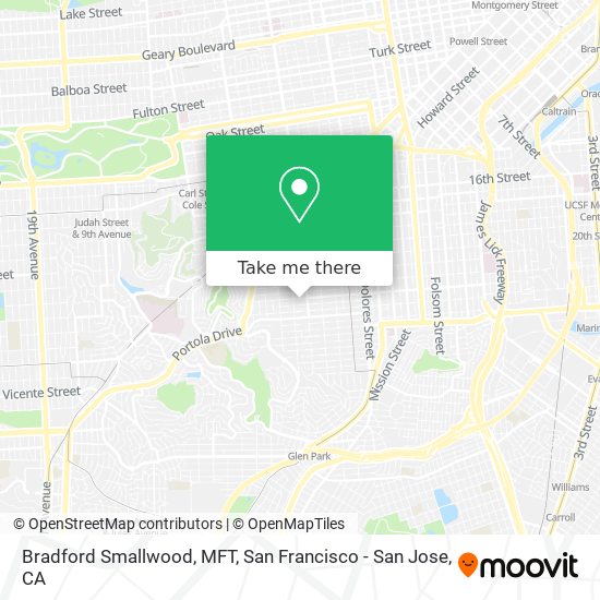 Mapa de Bradford Smallwood, MFT