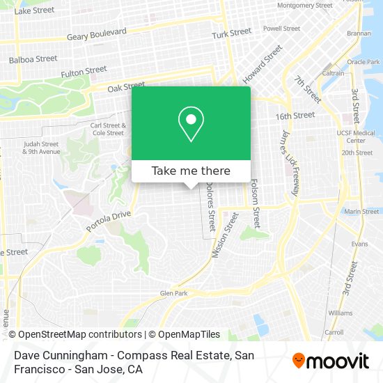 Dave Cunningham - Compass Real Estate map