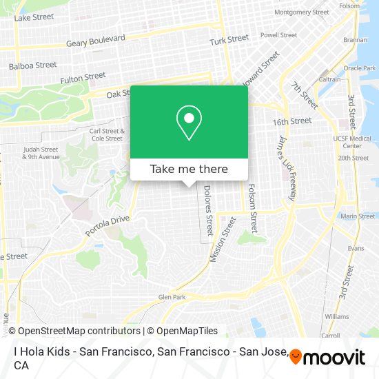 I Hola Kids - San Francisco map