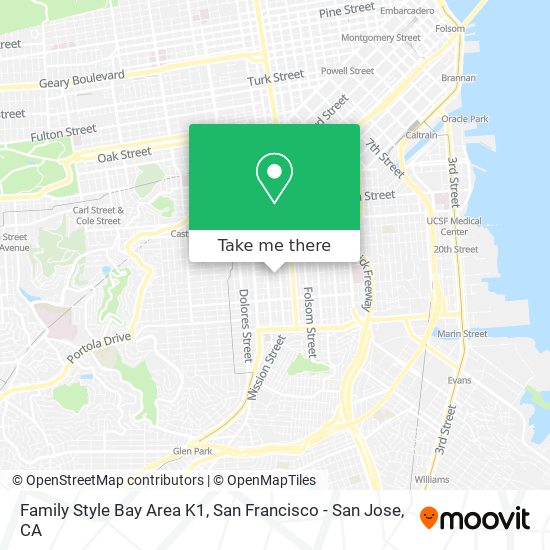 Family Style Bay Area K1 map