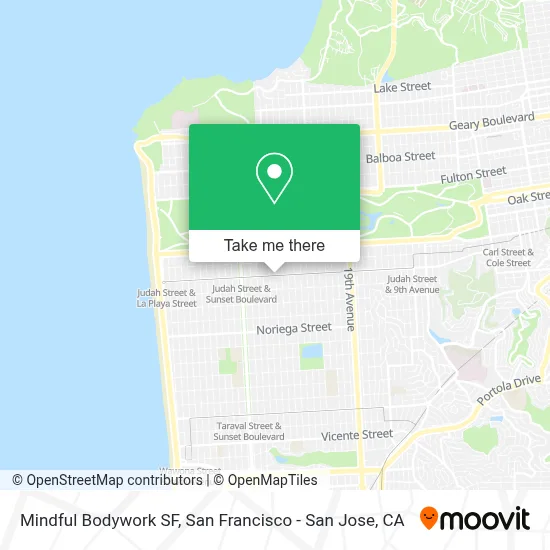 Mindful Bodywork SF map