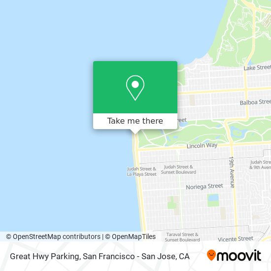 Great Hwy Parking map