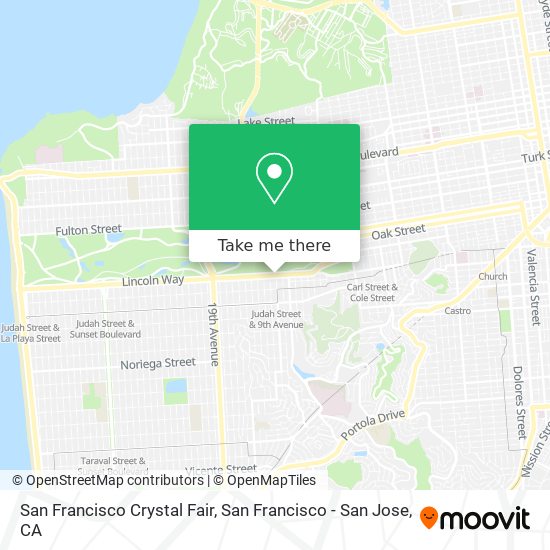 Mapa de San Francisco Crystal Fair