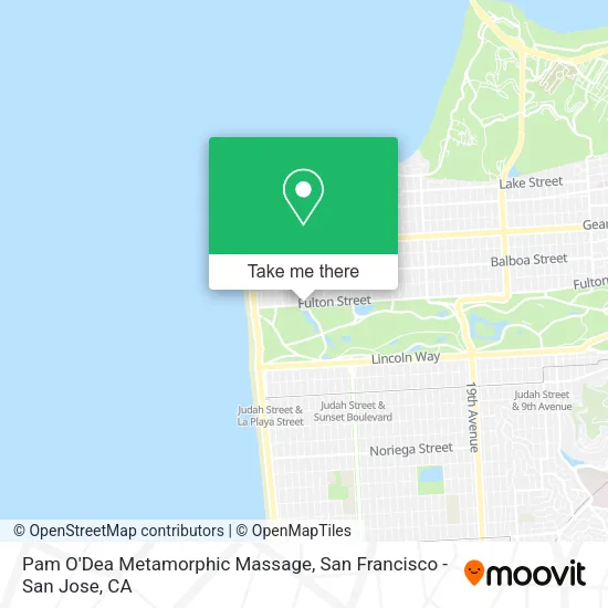 Mapa de Pam O'Dea Metamorphic Massage