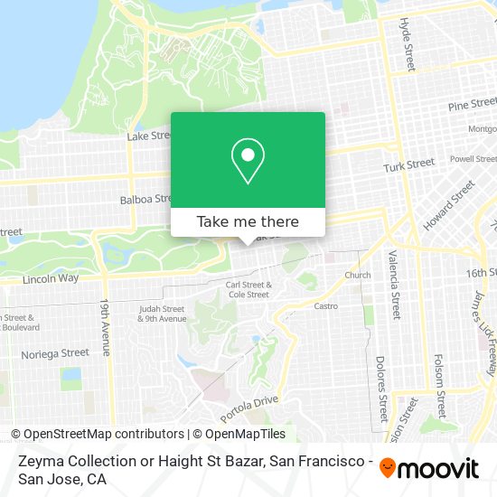 Zeyma Collection or Haight St Bazar map