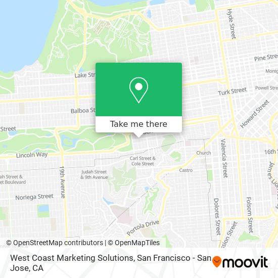 West Coast Marketing Solutions map