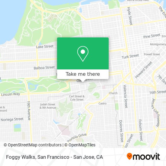 Foggy Walks map