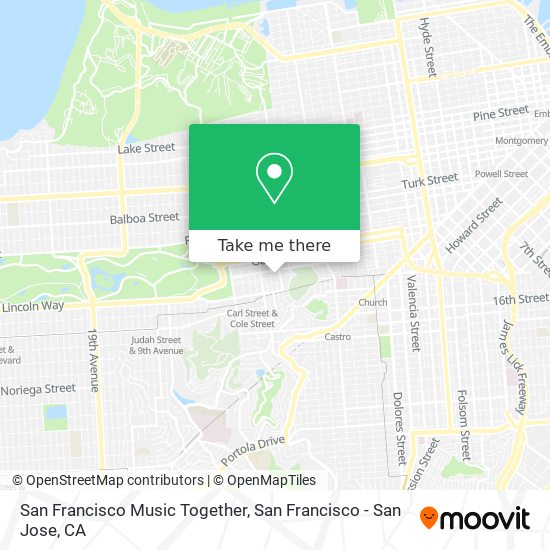 Mapa de San Francisco Music Together