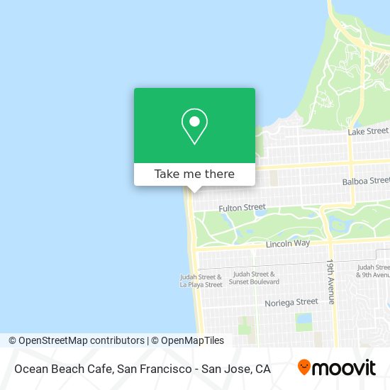 Ocean Beach Cafe map