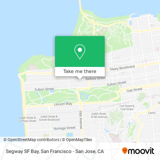 Mapa de Segway SF Bay