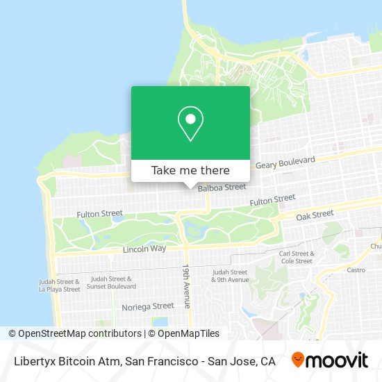 Mapa de Libertyx Bitcoin Atm