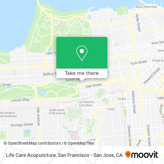 Life Care Acupuncture map