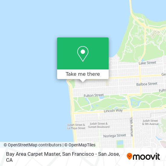 Bay Area Carpet Master map
