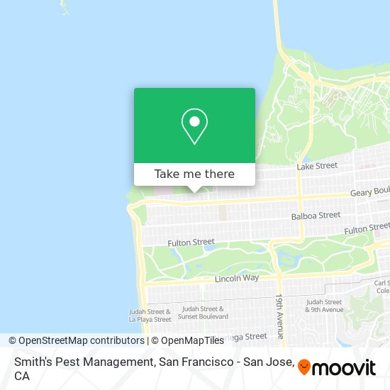 Smith's Pest Management map