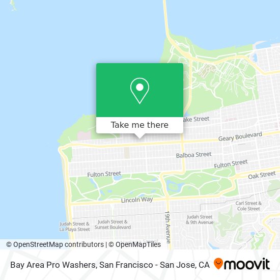 Mapa de Bay Area Pro Washers