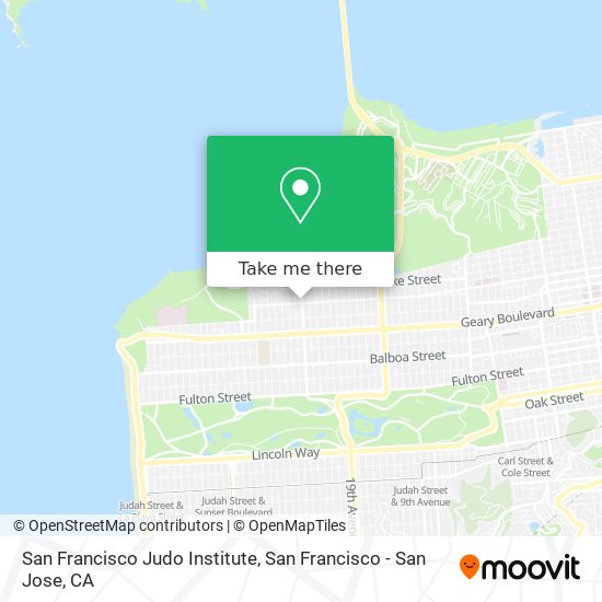 San Francisco Judo Institute map