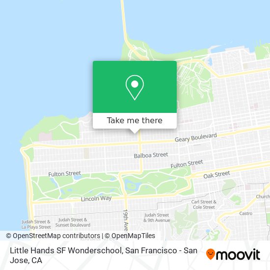 Mapa de Little Hands SF Wonderschool