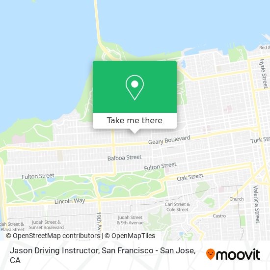 Jason Driving Instructor map