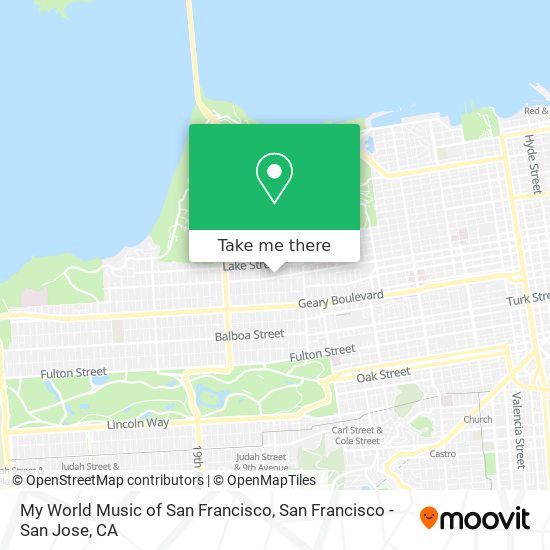 Mapa de My World Music of San Francisco