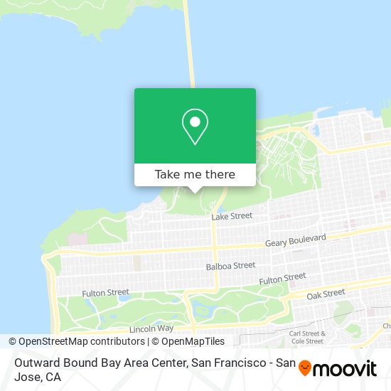 Mapa de Outward Bound Bay Area Center