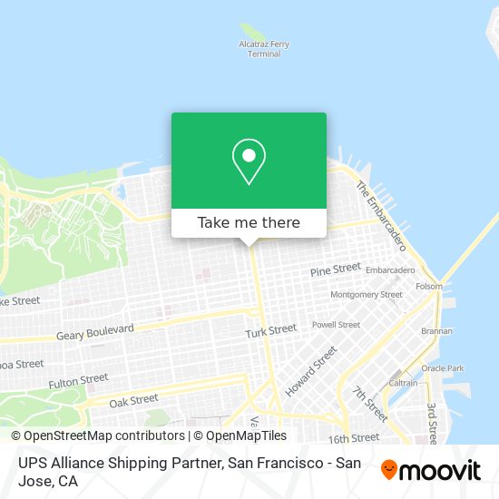 Mapa de UPS Alliance Shipping Partner