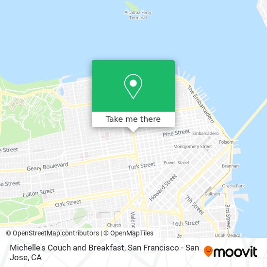 Michelle's Couch and Breakfast map