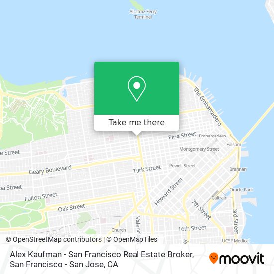 Mapa de Alex Kaufman - San Francisco Real Estate Broker