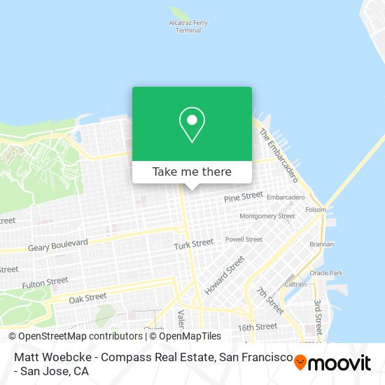 Matt Woebcke - Compass Real Estate map