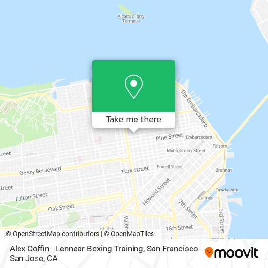 Mapa de Alex Coffin - Lennear Boxing Training