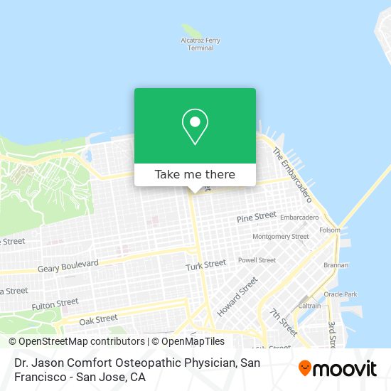 Dr. Jason Comfort Osteopathic Physician map