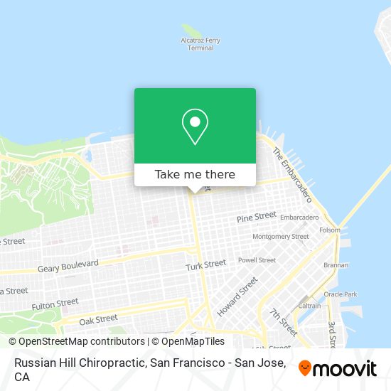 Russian Hill Chiropractic map