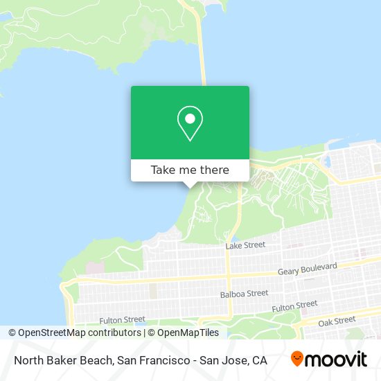 Mapa de North Baker Beach