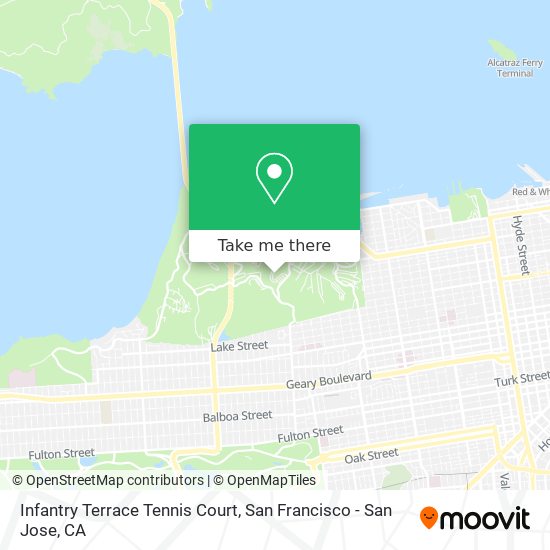 Infantry Terrace Tennis Court map