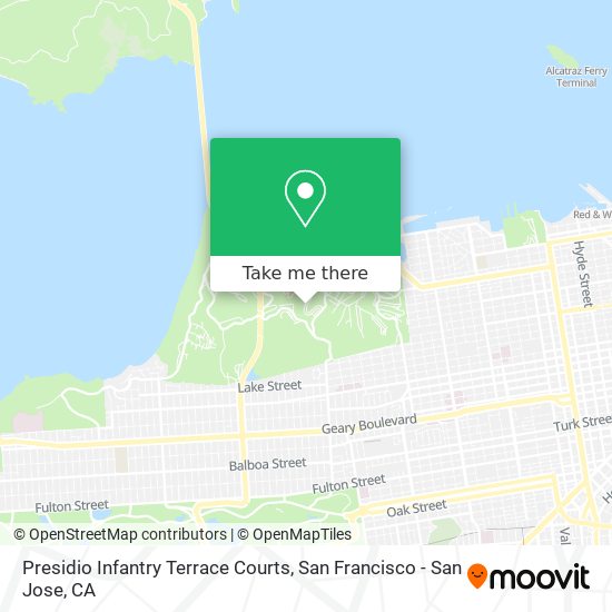 Presidio Infantry Terrace Courts map