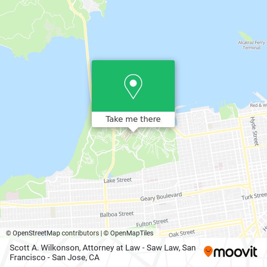 Mapa de Scott A. Wilkonson, Attorney at Law - Saw Law