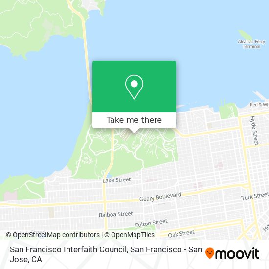 San Francisco Interfaith Council map