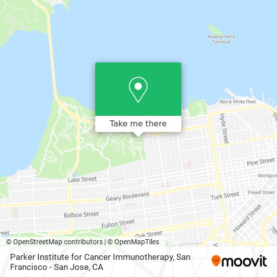 Parker Institute for Cancer Immunotherapy map