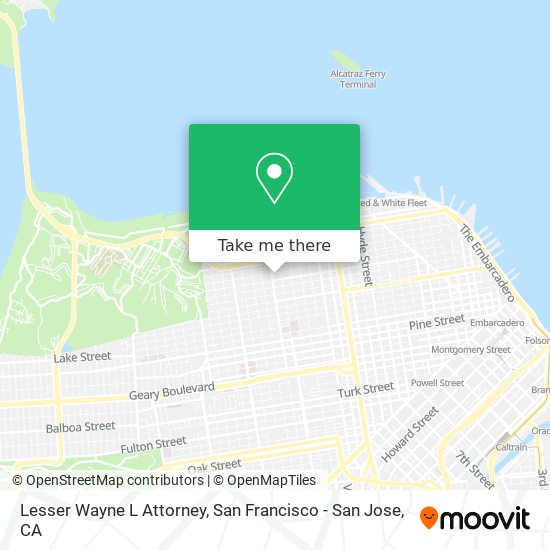 Lesser Wayne L Attorney map